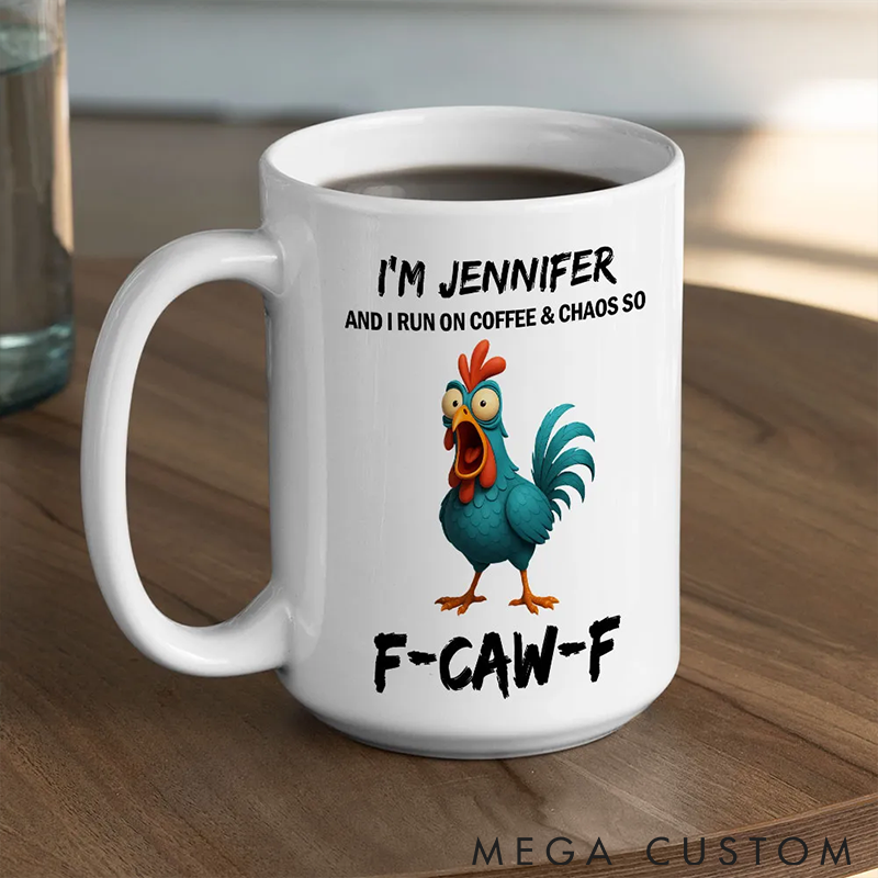 Personalized Pet Lover Coffee and Chaos Mugs