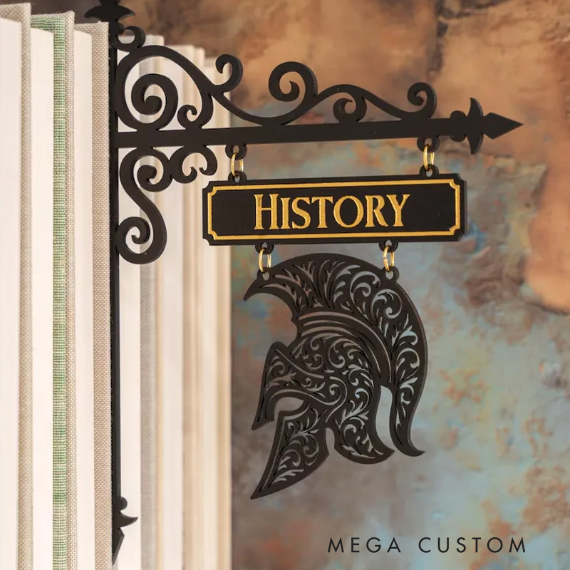 Personalized Handcrafted Bookshelf Dividers, Tavern Bookshelf Signs, Home Library Decor, Book Gift, Library Organizers, Reader Gift