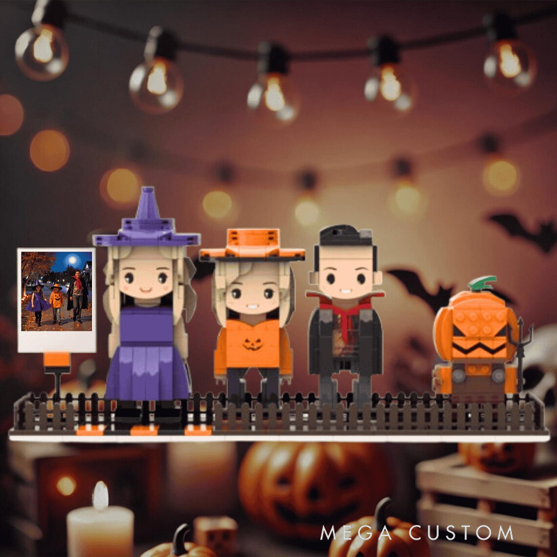 Personalized Custom Family Brick Figure Set - Personalized  Minifigure Building Block Toy, Custom Photo Family Gift for Home Decor