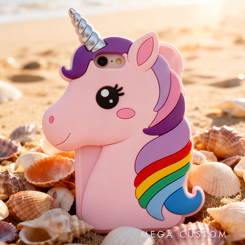 Pink Dream Horse 3D for iPhone 17 16 15 14 13 Pro Max Silicone Phone Case Cover