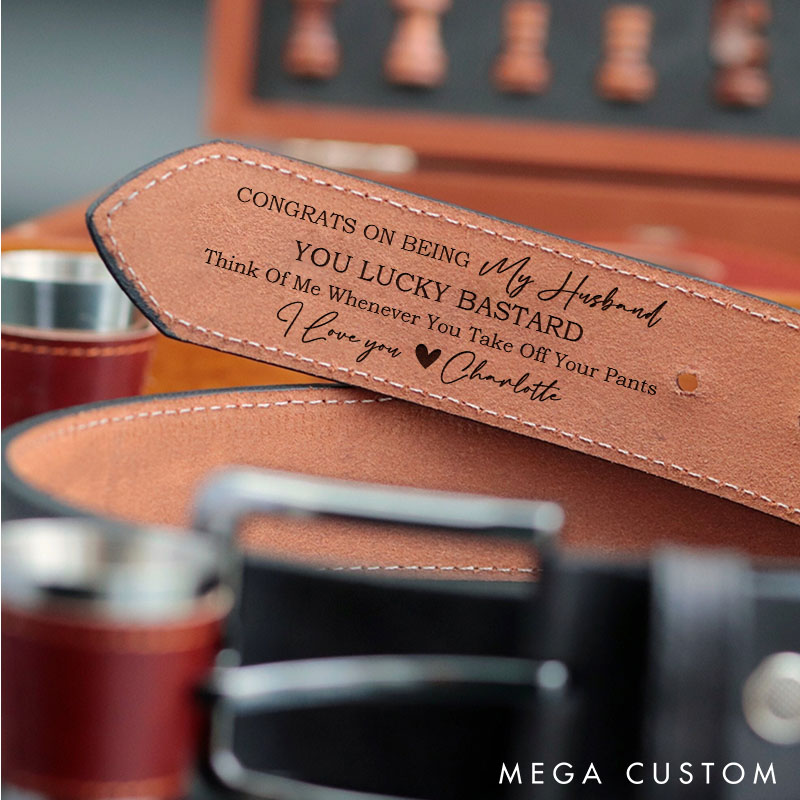 Personalized I Love You For Who You Are Custom Husband Boyfriend Leather Belt Funny Engraved Leather Belt for Valentines Anniversary