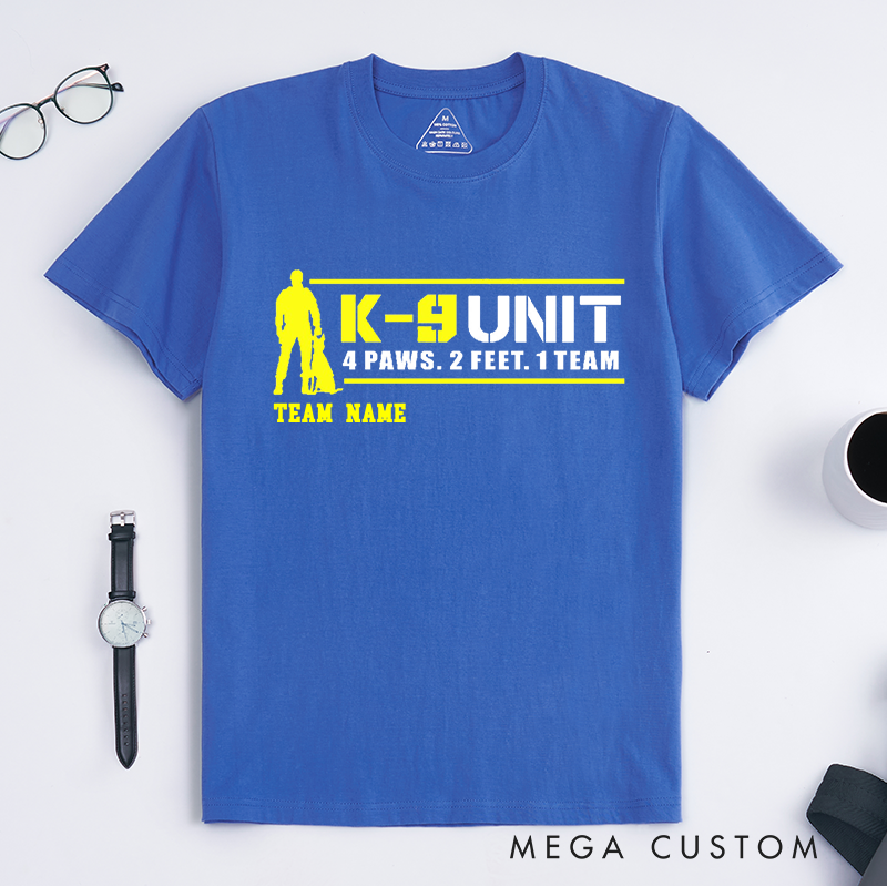 Personalized Police K9 Unit Team Design Gift for Police Officer T-Shirt