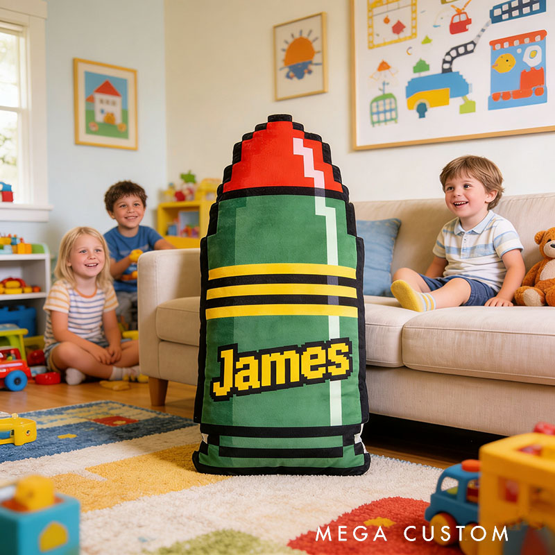 Personalized Bullets and Ammunition Shaped Pillow for Game Lovers Plush Pillow Christmas Birthday Party Gift for Kids