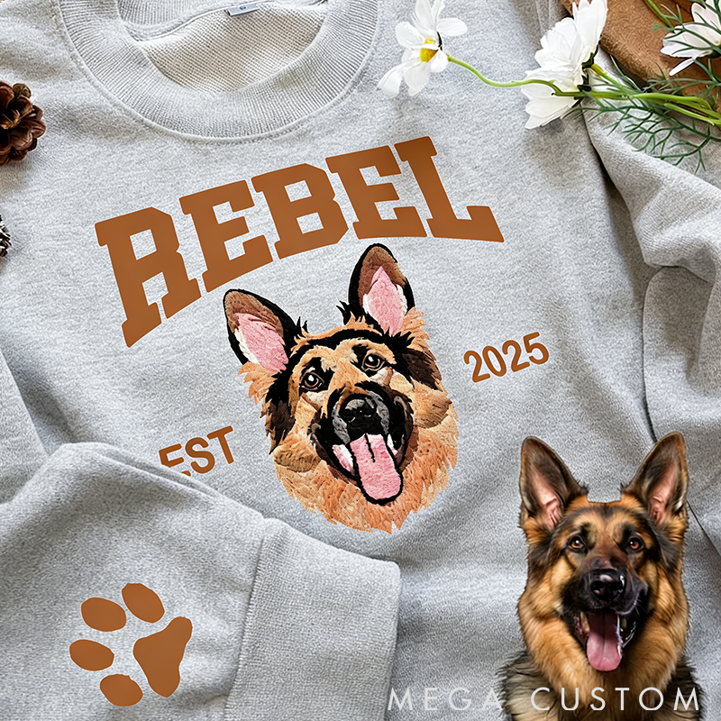 Personalized Pet Lover Custom Pet Face Classic Sweatshirts