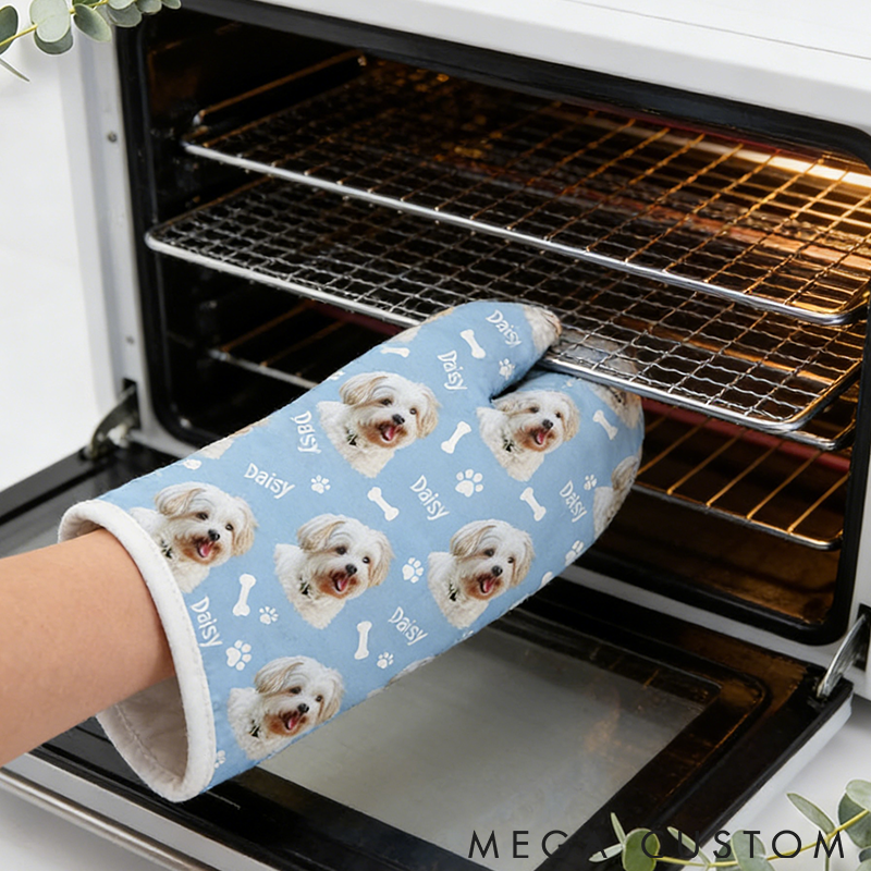 Personalized Pet Lover Pet Pattern Oven Mittens