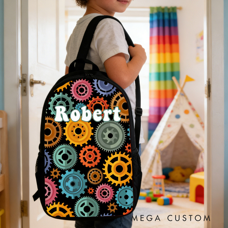 Personalized Custom Name for Kids Back to School Gift Bicycle Kids Boy And Girl Riding Bike for Riding Lovers