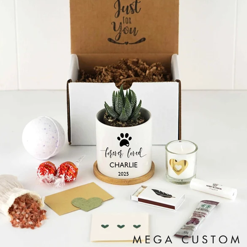 Personalized Pet Lover Dog Forever Loved Memorial Planter