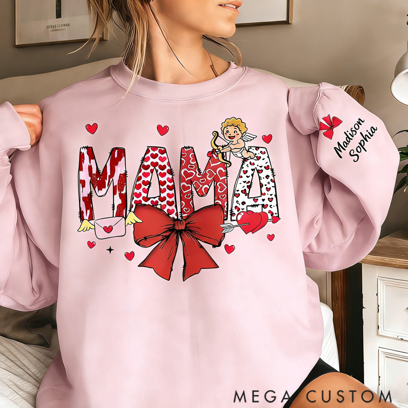  Personalized Custom Unisex Sweatshirt Her Love is the Bond that Holds Us Together Gift for Mom Grandma
