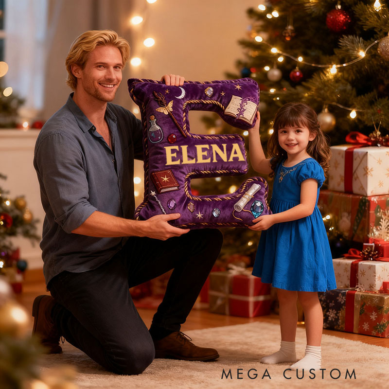 Personalized Magic Academy Pillow Decorated with Magic Scrolls Magic Potions Magic Wands Graphic 3D Print Pillow for Kids and Magic Lovers