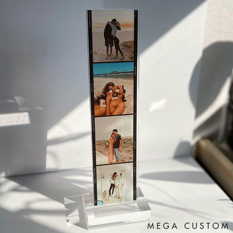 Personalized Film Photo Gift Acrylic Stand Custom Couple Photos Anniversary Gift for Her Photo Keepsake Valentine' Gift Stand