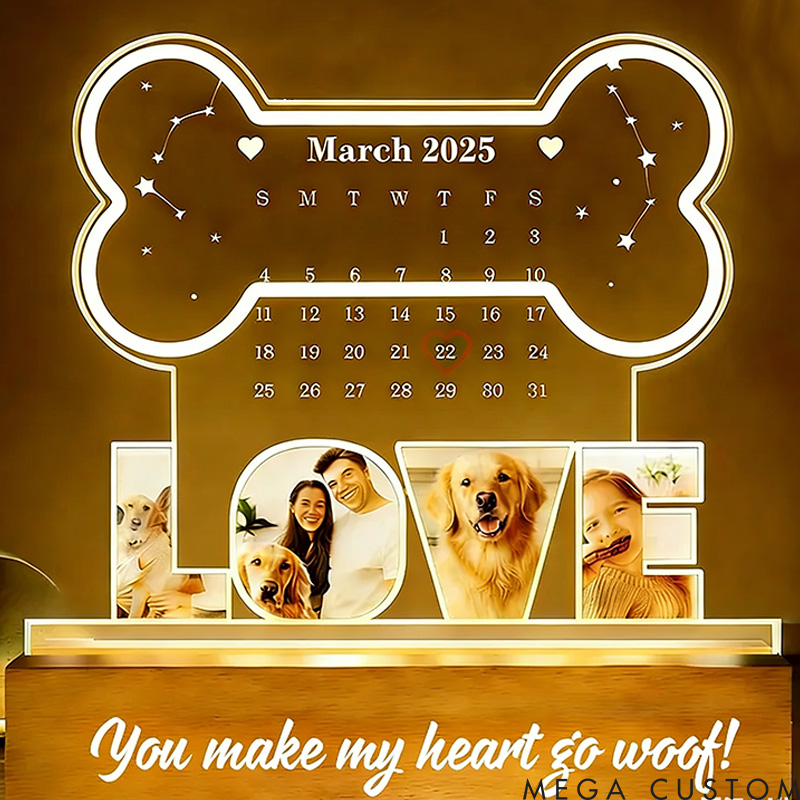 Personalized Pet Lover Furever My Valentine Light