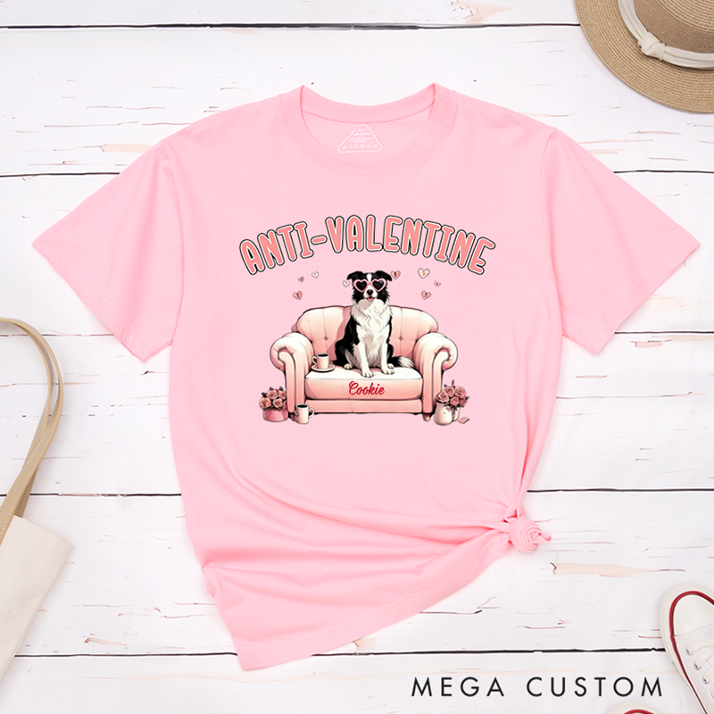Personalized Pet Lover Anti Valentine Club T-Shirt