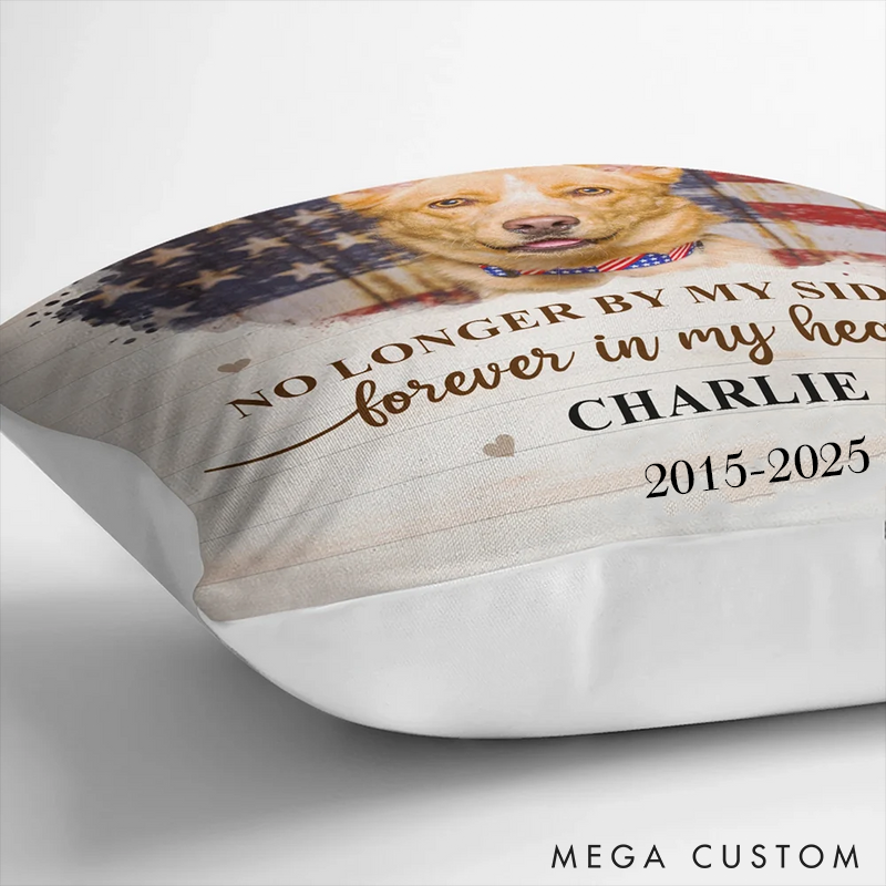 Personalized Pet Lover Custom Photo Forever Loved Memorial Pet Family Throw Pillows