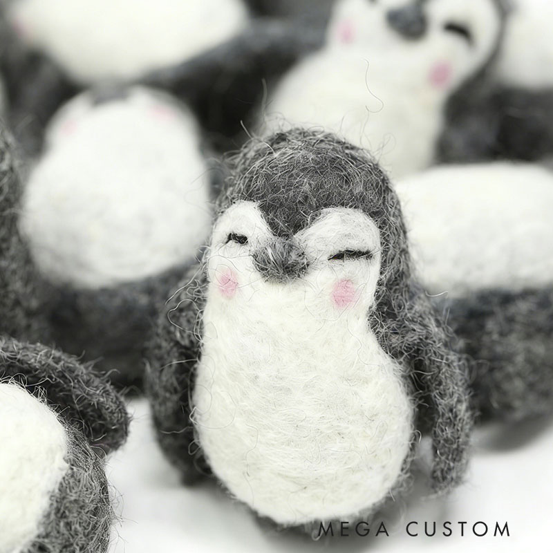 Felt Animals Felt Penguins Penguin Ornament Felt Shapes Felt Ornaments Christmas Ornaments