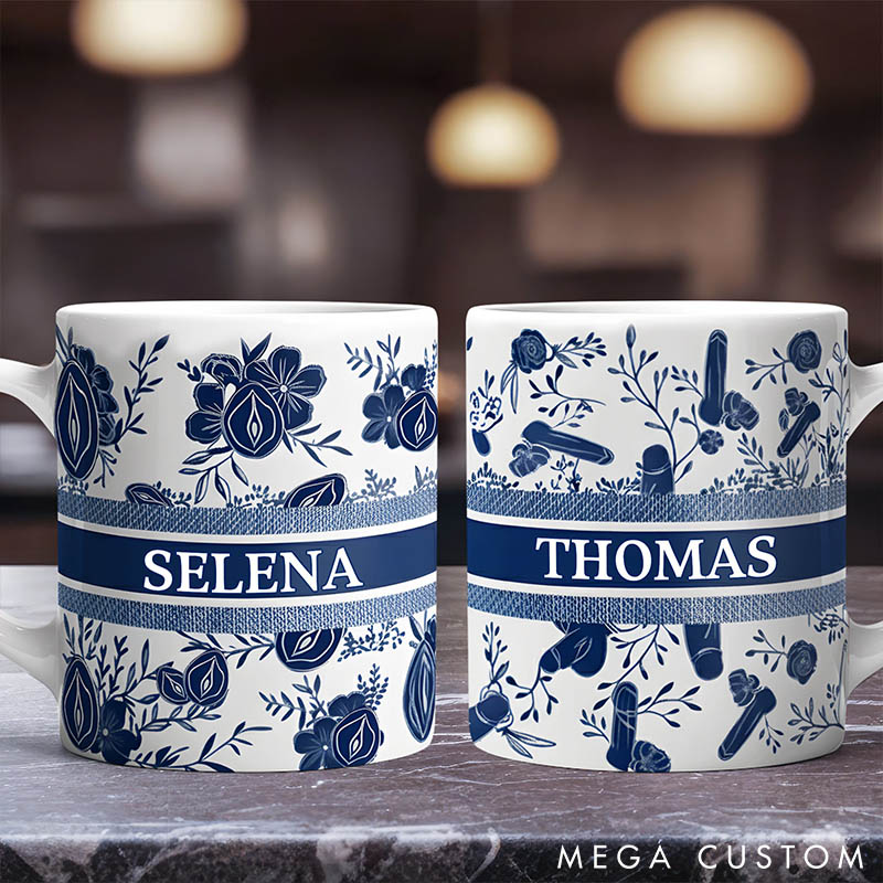 Personalized Naughty Couples Coffee Mug Custom Bold Couple Gifts for Her Him Couple Valentines Anniversary Gift Mug