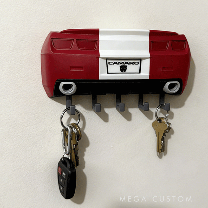 Personalized Bumblebee Camaro Inspired Key Holder Unique Gift for Racers and Racing Lovers