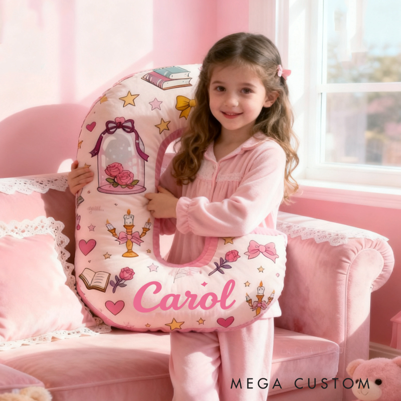 Personalized Dream Princess with Graphic 3D Print Name Pillow Christmas Gift for Kids 