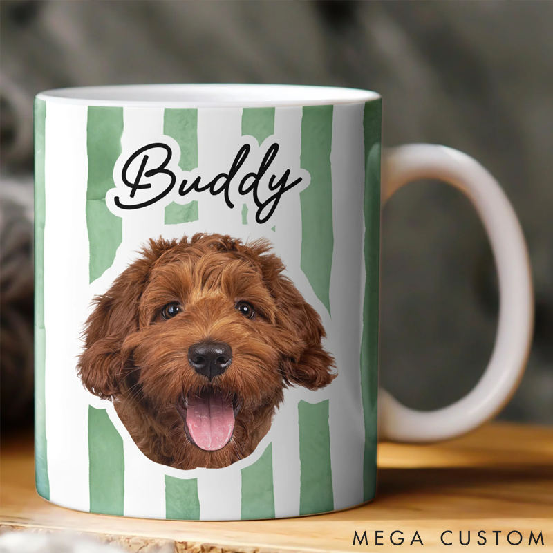Personalized Pet Lover Custom Pet Mug with Background Mugs