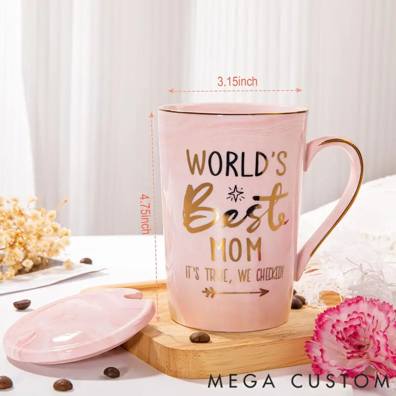 Personalized Mug, a Creative Gold-Printed Gift for Mom Perfect for Drinking.