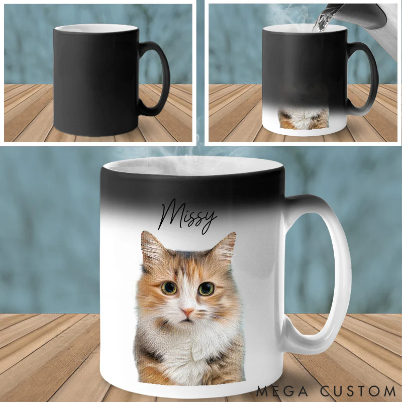 Personalized Pet Lover Custom Photo My Furreal and Unconditional Love Mugs