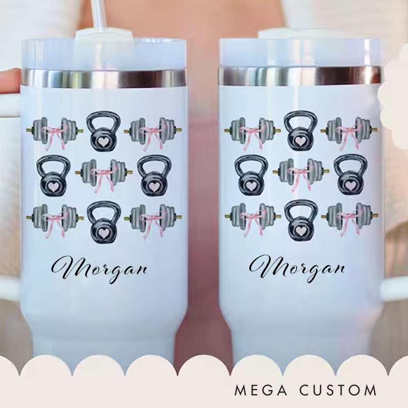 Personalized Workout Tumblers Gift for Fitness Lover Mug Custom Gym Friend Gift for Gym Lovers
