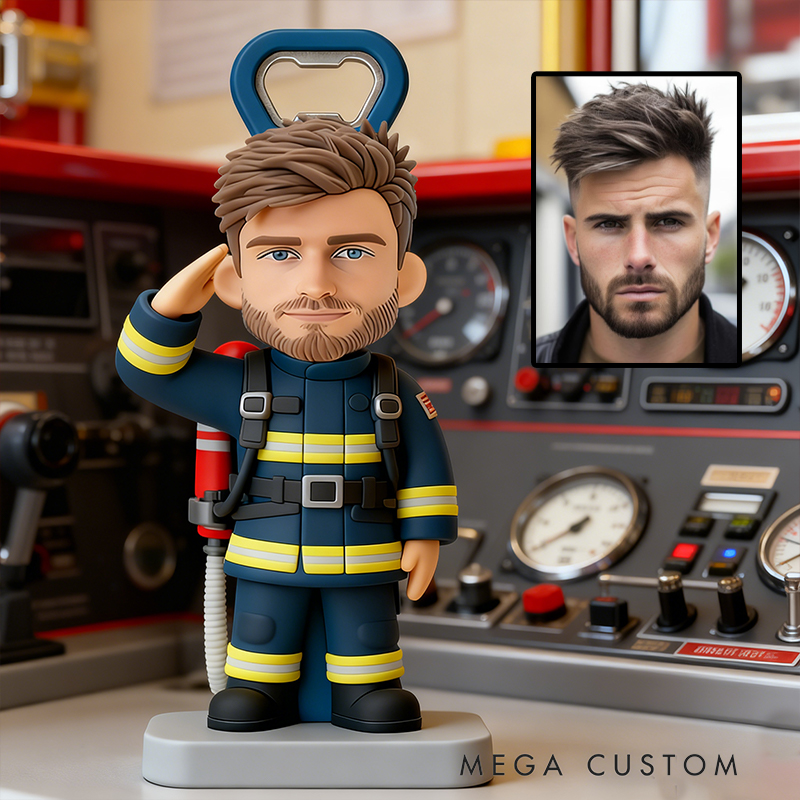 Personalized Engraved Firefighter Bottle Opener the Ideal Gift for Firefighters and Their Supporters