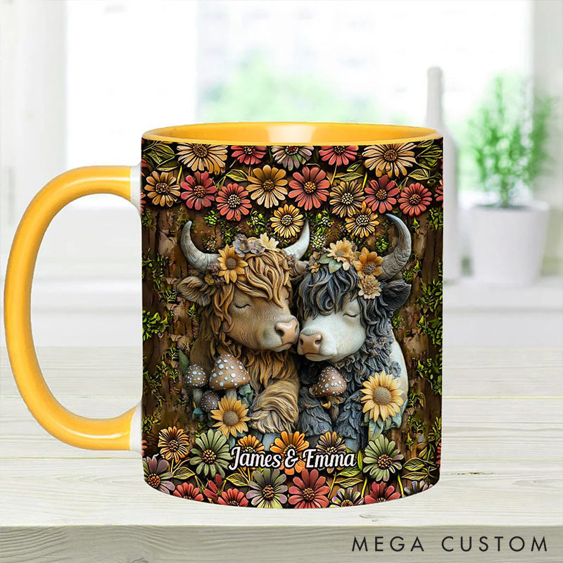 Personalized Couple You&Me We Got This Mug Highland Cow Mug Valentine Gift for Wife Romantic Coffee Mug for husband Valentine Mug for Her Him