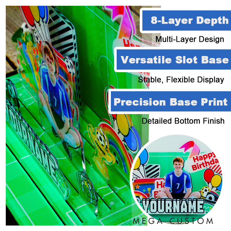 Personalized Cartoon Birthday Party Acrylic Micro Landscape Ornaments DIY Handmade Gifts