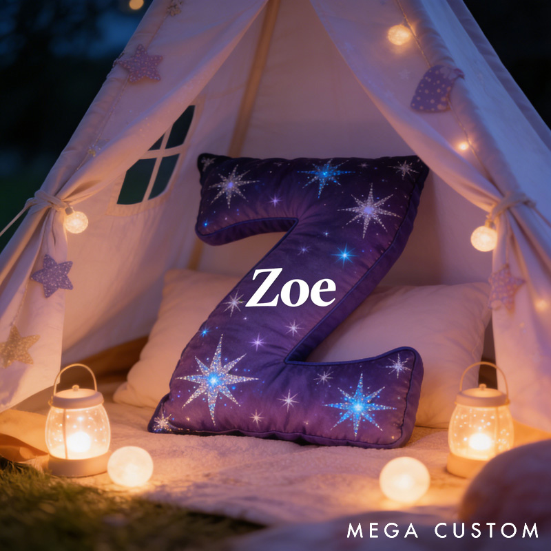 Personalized Magic Letter Pillow for Kids and Magic Lovers for Birthday Christmas Party Holiday
