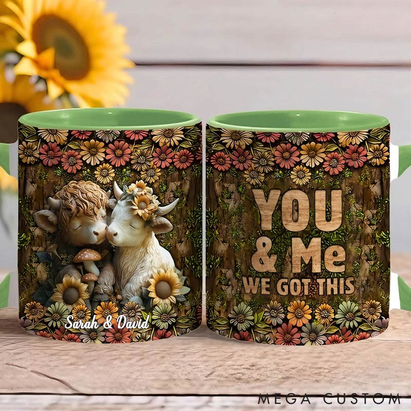 Personalized Couple You&Me We Got This Mug Valentine Gift for Wife Romantic Coffee Mug for husband Valentine Mug for Her Him