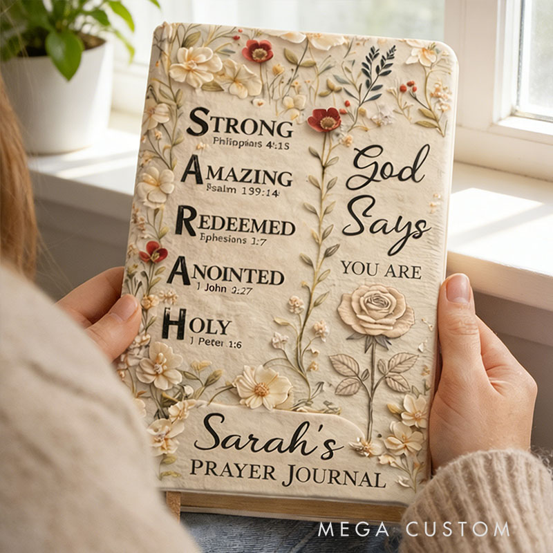 Personalized Bible Verse Journal A Custom Christian Name Commemorative Gift Designed for Women