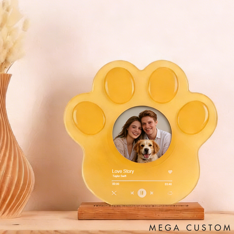 Personalized Pet Lover Custom Photo Pet Lover Valentine Light