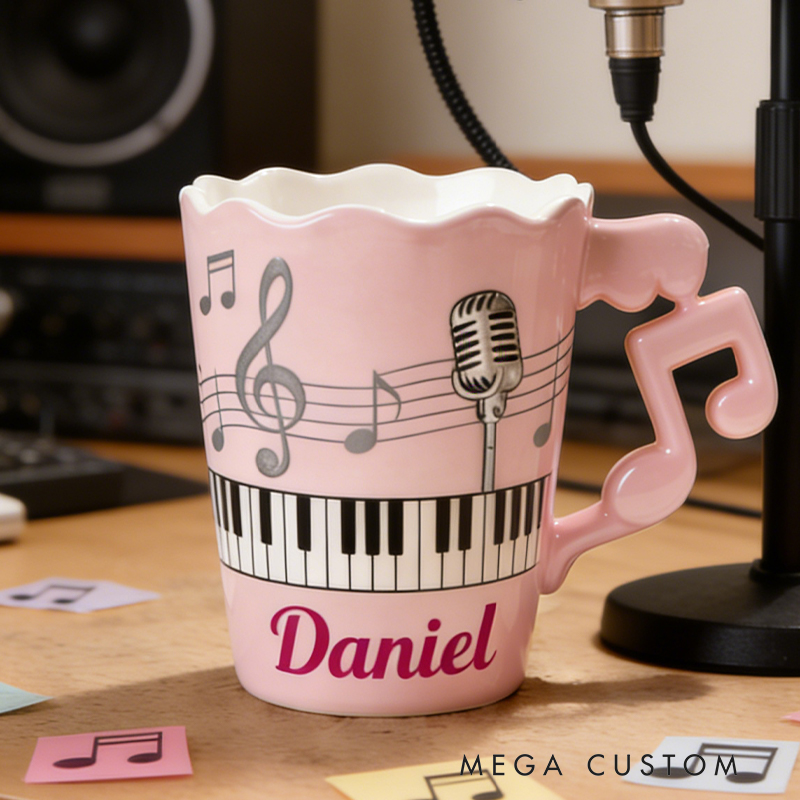 Personalized Musical Instrument Coffee Mug Enjoy Your Favorite Beverage While Showcasing Your Passion