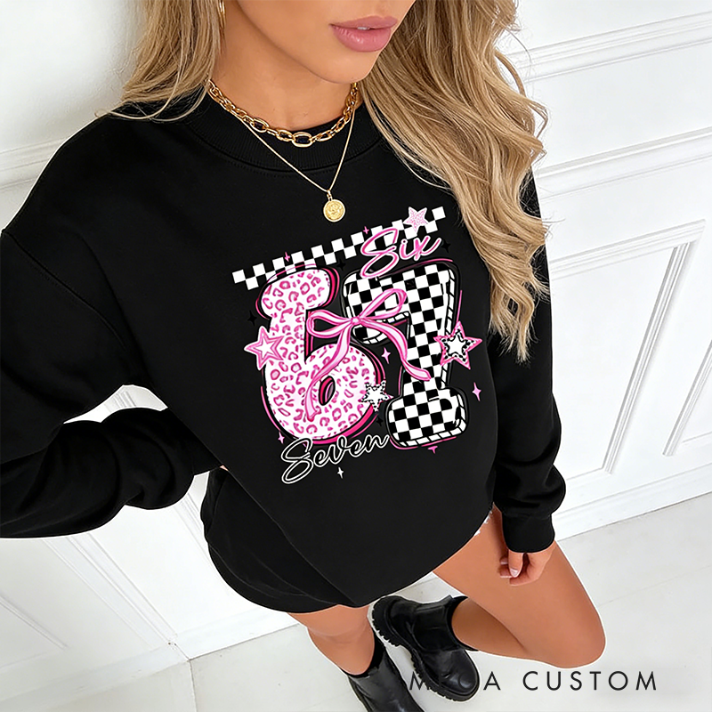 Personalized Racing Gifts Custom Number Sweatshirt with Pink Cheetah Checkerboard Design Retro Hoodie for Girls