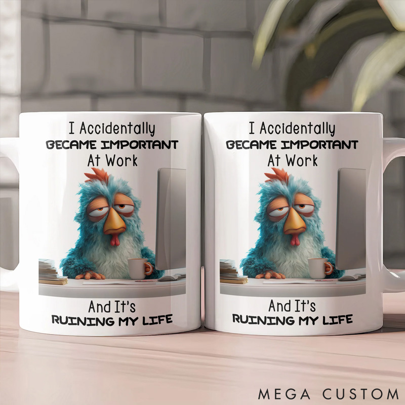 Personalized Pet Lover I Accidentally became important at Work Mugs