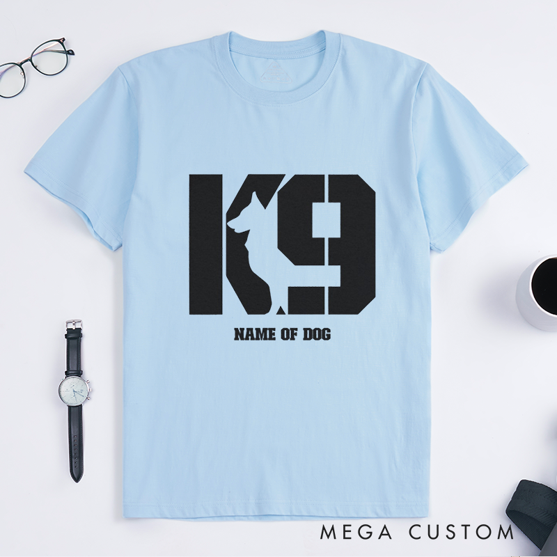 Personalized K9 Unit Bold Design Gift for Police Officer T-Shirt