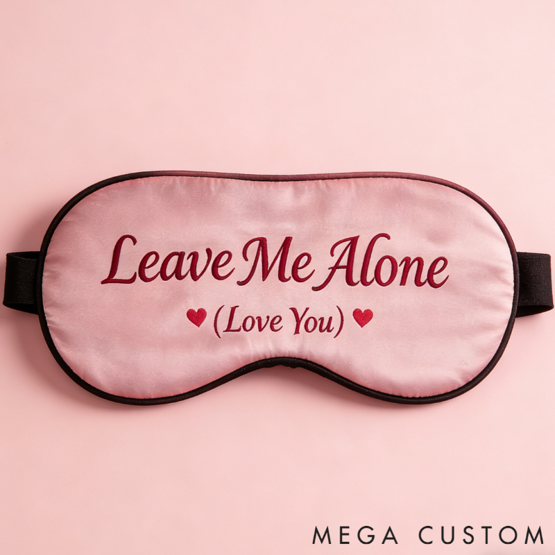 Personalized Couple Sleep Masks Custom Text All Day Comfort Relaxing Sleep Buddy for Partners