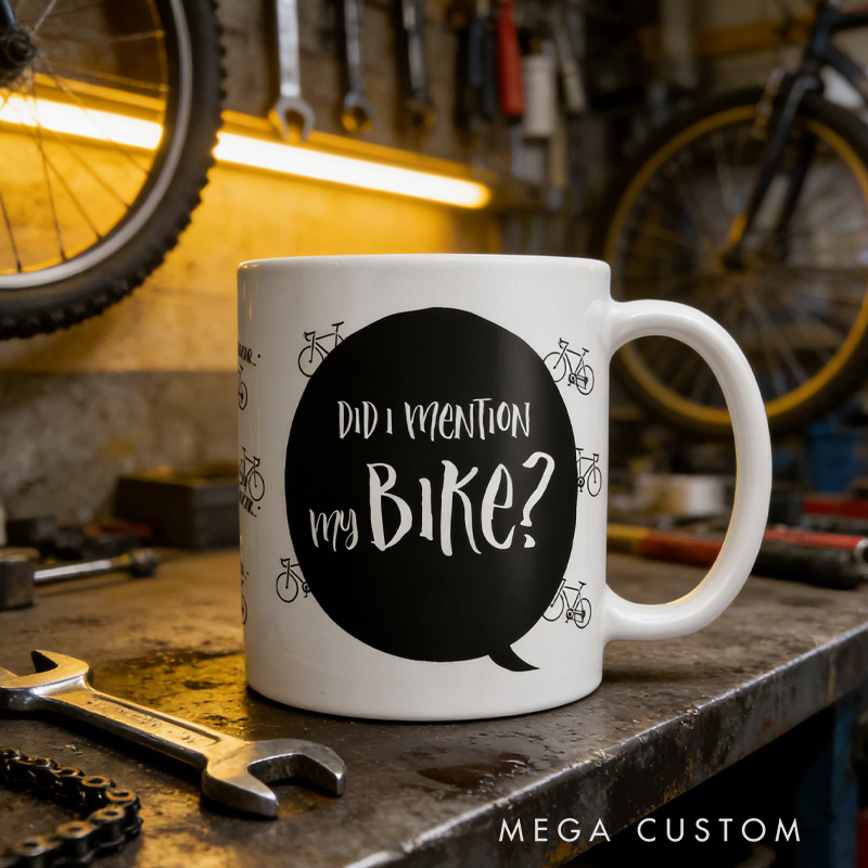 Personalized Humorous Bicycle Enthusiast Mug Unique Birthday for Cyclists Riding Lovers