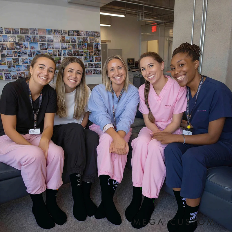 Personalized Medical Symbol RN LPN Socks Unique Gift for Nurses