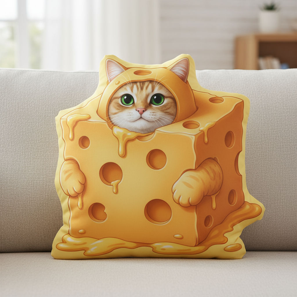 Personalized Pet Lover Food and Custom Photo Cute Pillow