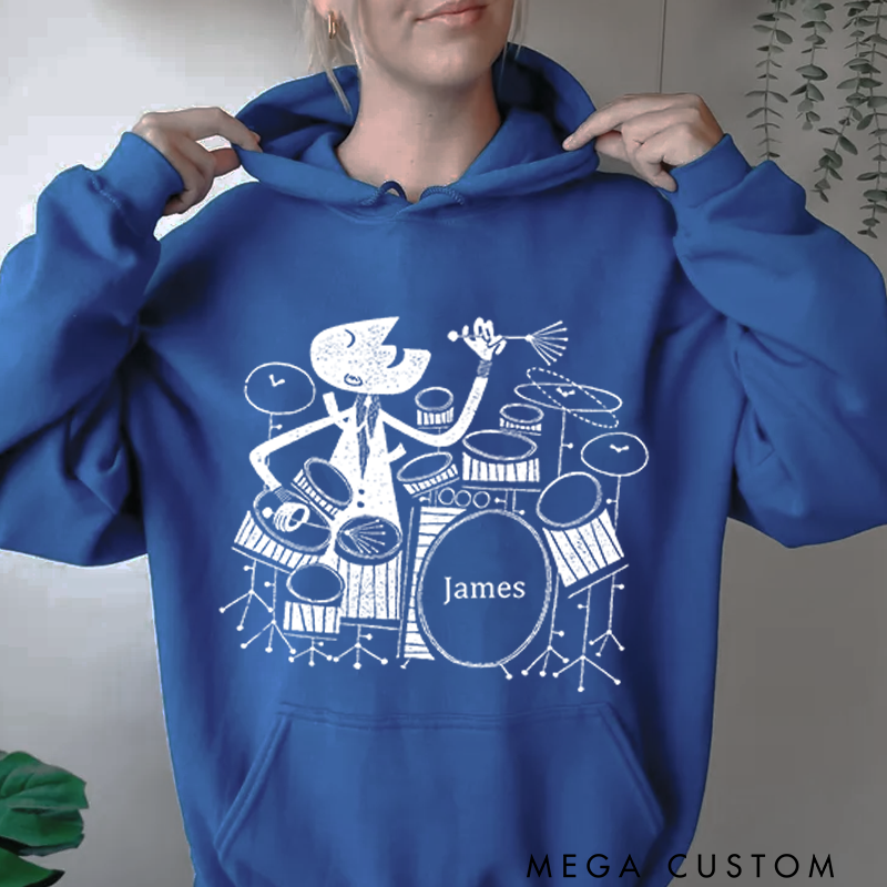 Personalized Classic Hoodies Mid Century Jazz Hoodie and Syncopation and Jazz Player Shirt and Drummer Shirt and Mid Century Modern Hoodie