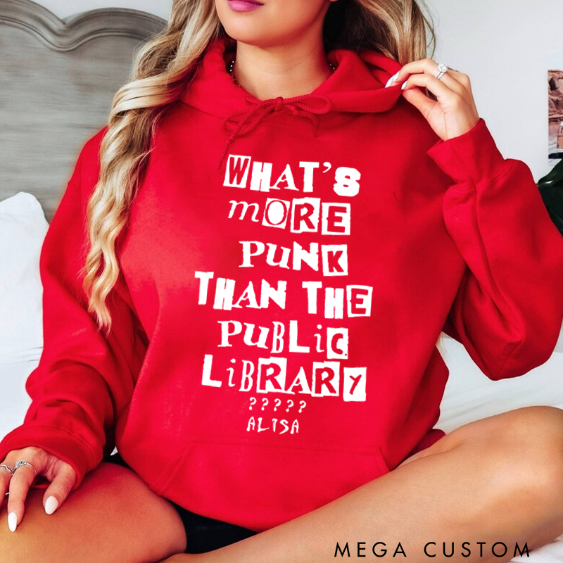 Personalized Classic Hoodies What's More Punk than the Public Library Hoodie
