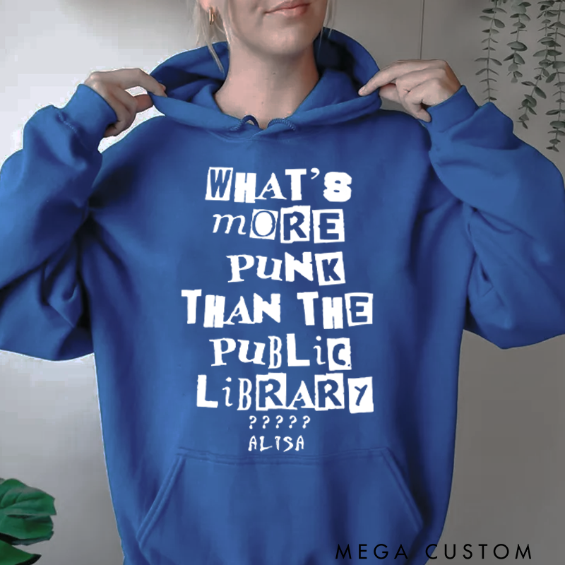 Personalized Classic Hoodies What's More Punk than the Public Library Hoodie