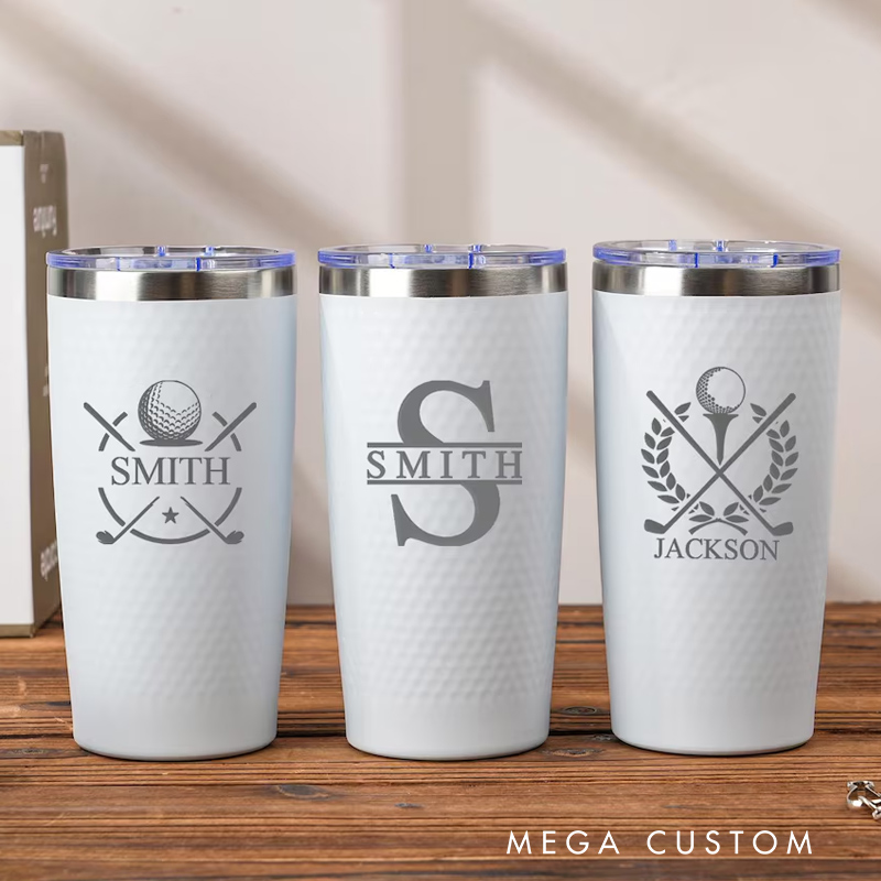 Personalized Golf Tumbler 20oz Insulated Travel Mug Gift for Golf Lovers