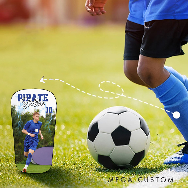 Personalized Shin Guards Custom Name and Photo Gifts for Soccer Lovers