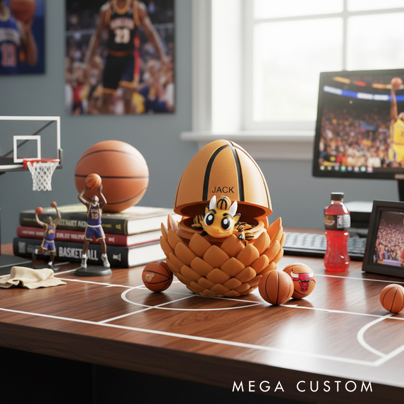 Personalized 3D Basketball Dragon and Egg Basketball the Perfect Gift for Basketball Loving Kids