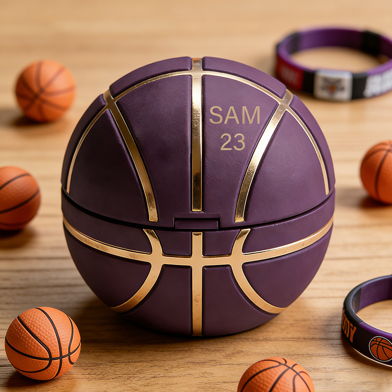Personalized Basketball Ring Box 3D Printed Basketball Ring Box Championship Ring Box Gift for Him Her