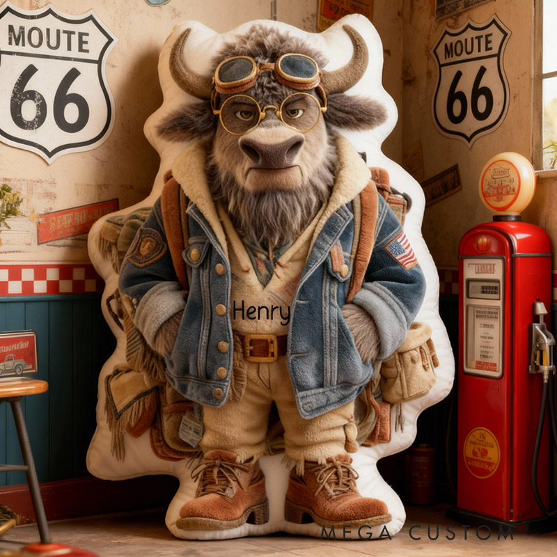 Personalized USA Travel Pillow Graphic 3D Print Western U.S. Backpacking Trip Pillow Travel Souvenirs for Travel Lovers