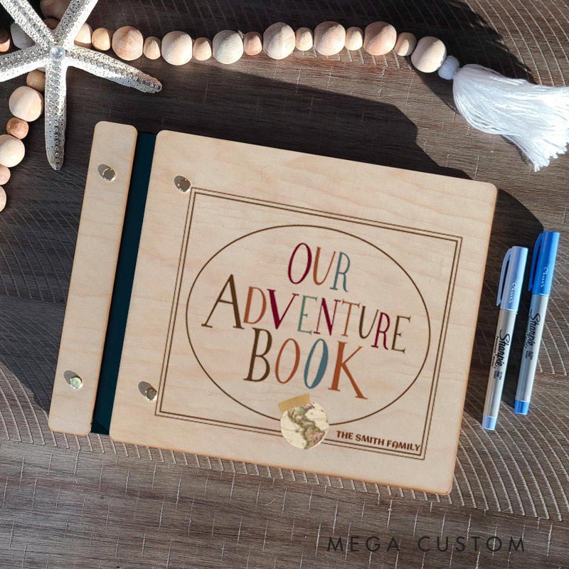 Personalized Travel Scrapbook Adventure Book Scrapbook Valentines Our Adventure Book Gift for Him or Her Couple's Travel Souvenir