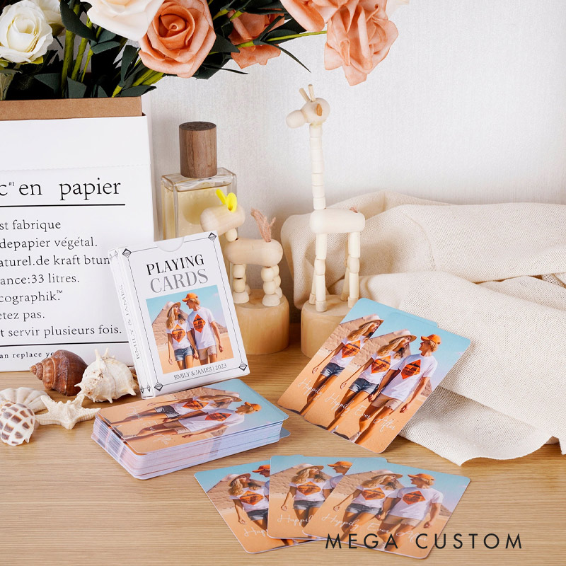 Personalized Photo Playing Cards Valentine's Day Travel Photo Memories Travel Souvenirs